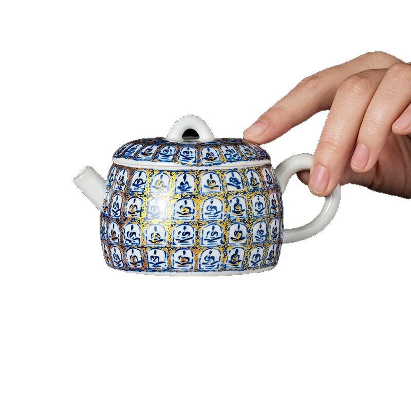 Ấm trà men soda Trung Quốc retro văn phòng nhà ấm trà gốm văn phòng một người trà kung fu nồi đơn