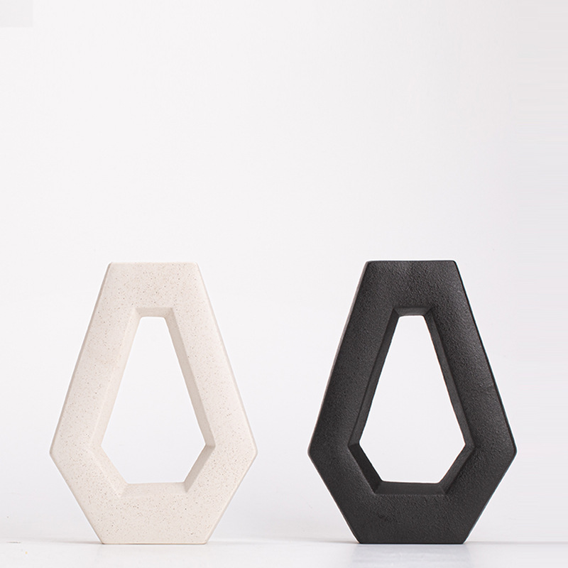 Bình gốm sứ Liuhe Tongfeng hiện đại mới Trung Quốc cắm hoa trang trí để bàn phụ kiện trang trí nhà cửa phòng khách