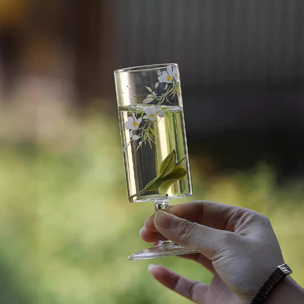 Trà Xanh Borosilicat cao tách nếm trà thủy tinh chiết xuất lạnh dụng cụ trà Kung Fu chịu nhiệt