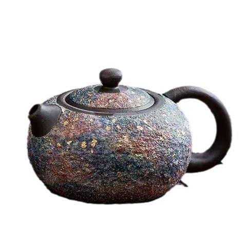 Ấm trà mỏ đá kiểu Nhật dụng cụ pha trà lốp sắt thủ công Lin Peifu dụng cụ pha trà kungfu gia dụng ấm đơn lỗ bóng sáng tạo