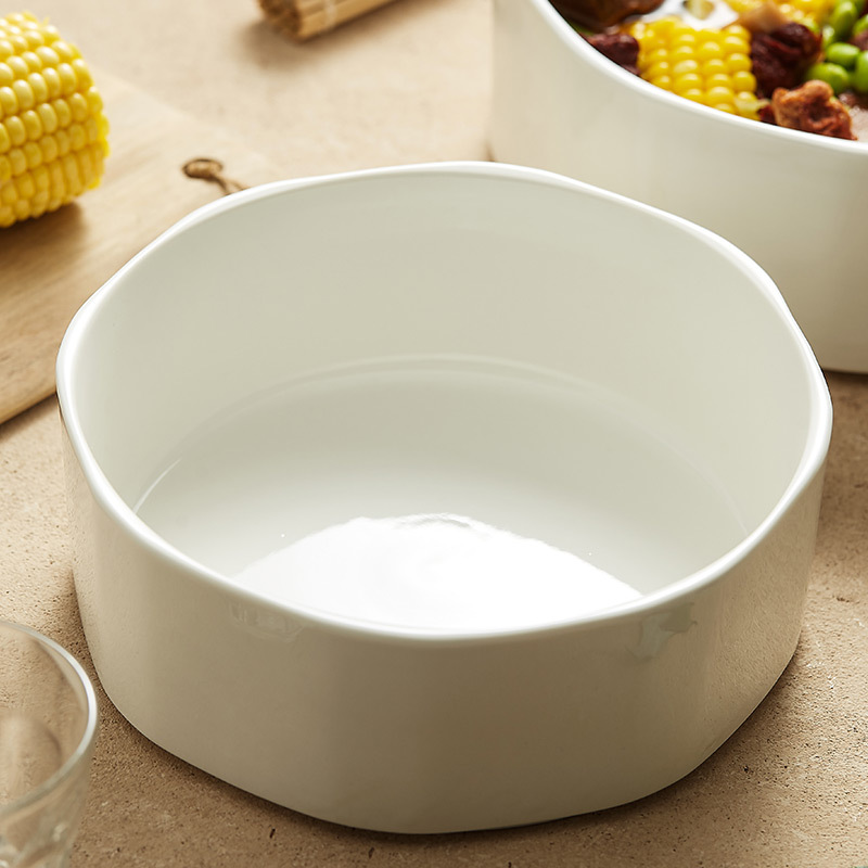 Bát gốm bát giác Bát canh siêu lớn bát canh cá bắp cải muối lớn bát Cá luộc chuyên dụng gia dụng Maoxuewang đĩa Sashimi