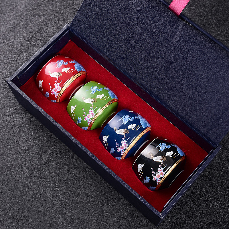 999 cốc trà bạc gốm sứ bộ trà kungfu cốc gia chủ cốc đơn cốc trà bán buôn quà tặng