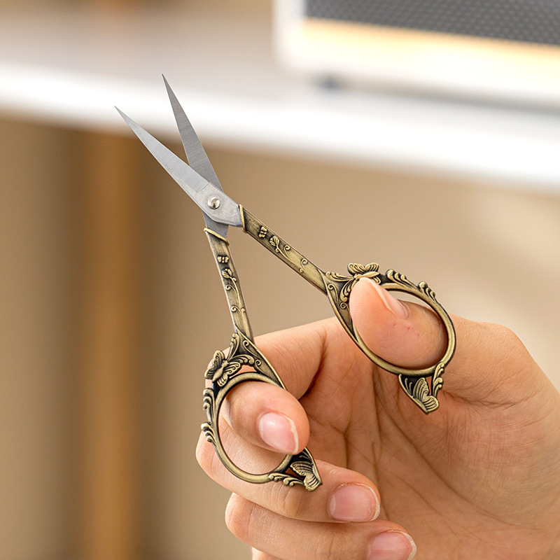 Kéo nhỏ bằng titan bướm kéo trà thủ công gia dụng túi trà nghệ thuật túi trà kéo dụng cụ trà cổ điển phụ kiện trà đạo