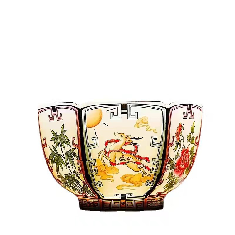 Đức Hoa mỡ cừu ngọc sứ thu thập tài sản cốc chủ nhân cá nhân sáu cốc trà cốc trà Kung Fu cốc tráng men màu đơn quà tặng
