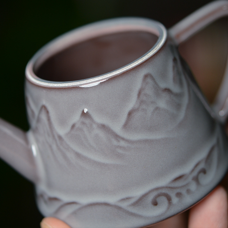 Bộ trà Kung Fu bằng men ngọc Wu Jun Long Tuyền mẫu mới năm 2025, ấm trà cao cấp hoàn toàn thủ công, ấm đơn, hộp quà