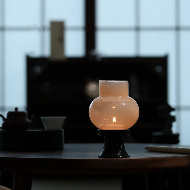 Đồ trang trí chụp đèn cổ thiền kiểu Trung Quốc, đèn xung quanh phòng trà, câu lạc bộ phòng trà phong cách cổ, nến thắp hương gia dụng