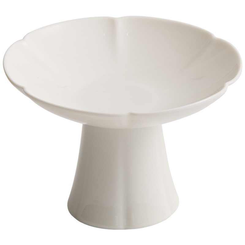 Đồ giải khát chân cao Zen Món ăn nguội Đĩa Rau lạnh Bộ đồ ăn sáng tạo của khách sạn Đĩa chân cao tinh tế Đĩa đồ ăn nhẹ