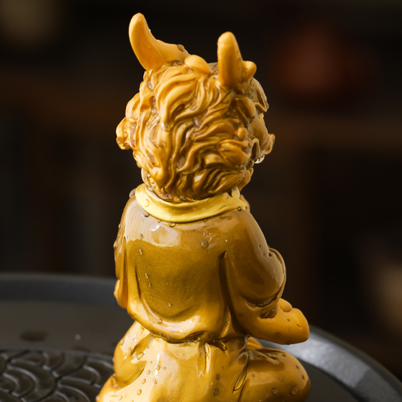 Vật nuôi trà thay đổi nhiệt độ bậc thầy Shenlong, đồ trang trí bàn trà cao cấp có thể giữ đổi màu, đồ trang trí chơi trà sáng tạo