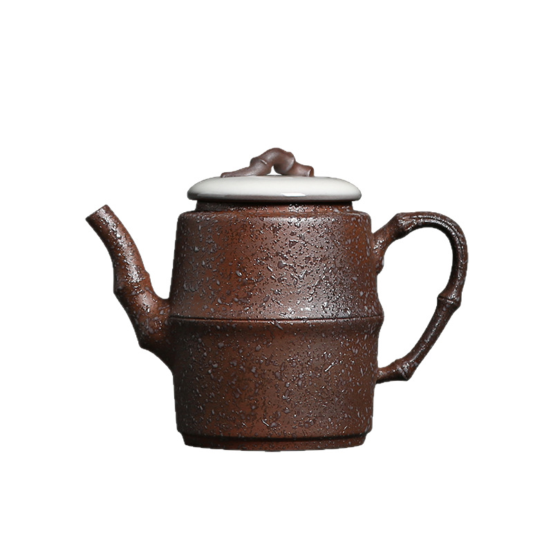 Ấm trà Kung Fu bằng men ngọc ấm trà Ge Kiln Wu Jun ấm trà tre thủ công ấm trà gia dụng bằng gốm sứ ấm đơn lọc