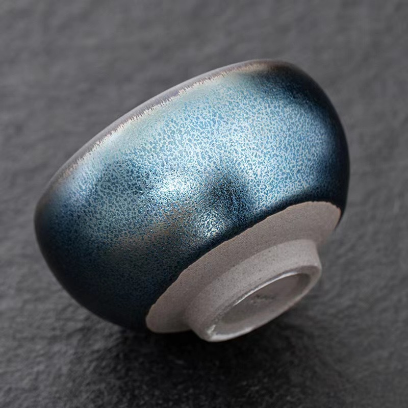 Blue Qilin Zen Cup, tách trà nổi tiếng Jianzhan, bộ trà, bộ trà, bộ trà nướng điện nhà Tống, phòng phát sóng trực tiếp của nhà máy Jianyang Shuiji