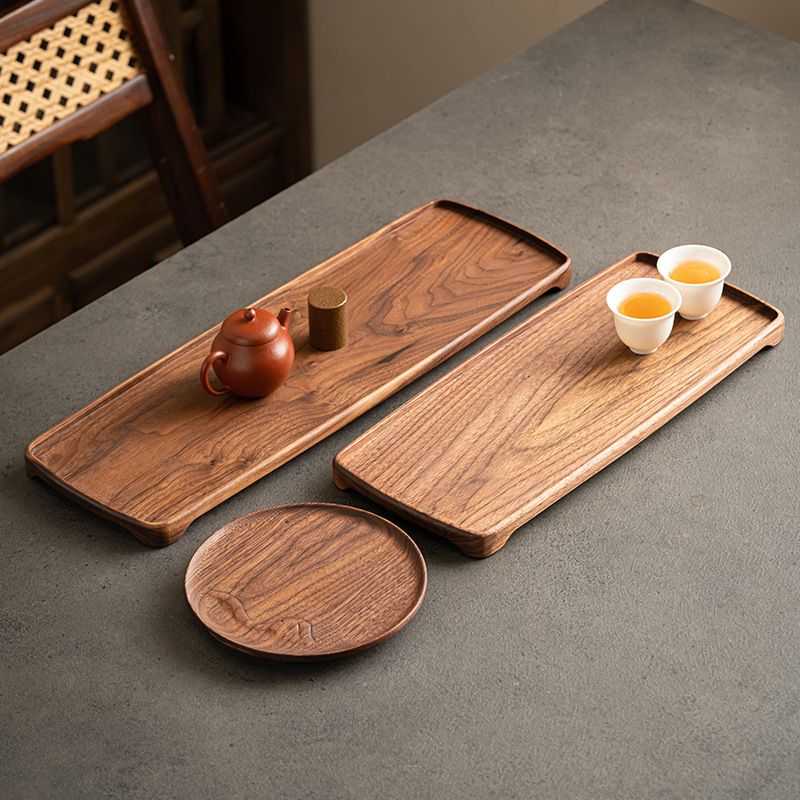 Bàn pha lê khô bằng Gỗ Óc Chó Da'antang Bắc Mỹ Ấm gỗ rắn đựng trà cao cấp khay đựng nước khay đựng nước gia dụng kiểu Nhật