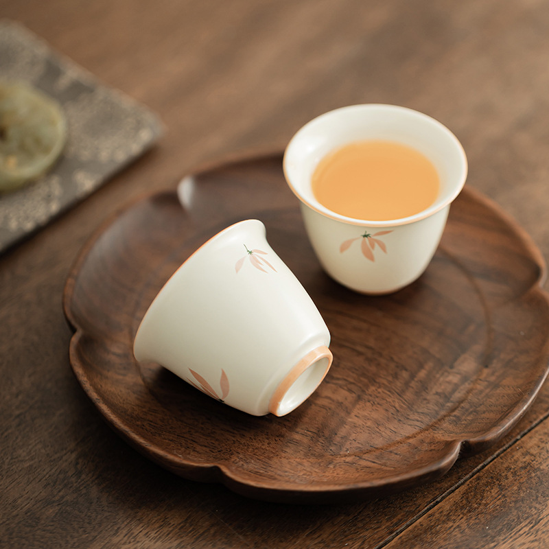 Chuông gió phong lan Cốc trà gốm sứ Cốc chủ nhân Cốc cá nhân Cốc trà gia dụng Cốc uống trà Cốc trà Bộ trà Kung Fu