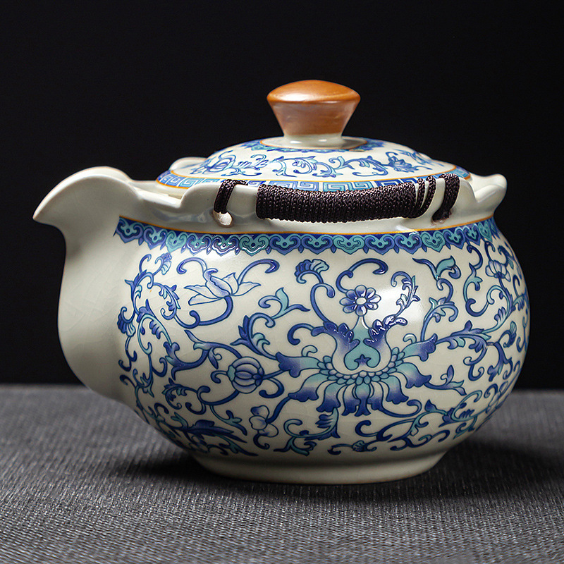 Cốc trà cốc trà cốc trà Kung Fu gia dụng chống bỏng cỡ lớn cao cấp, bát pha trà đơn có nắp