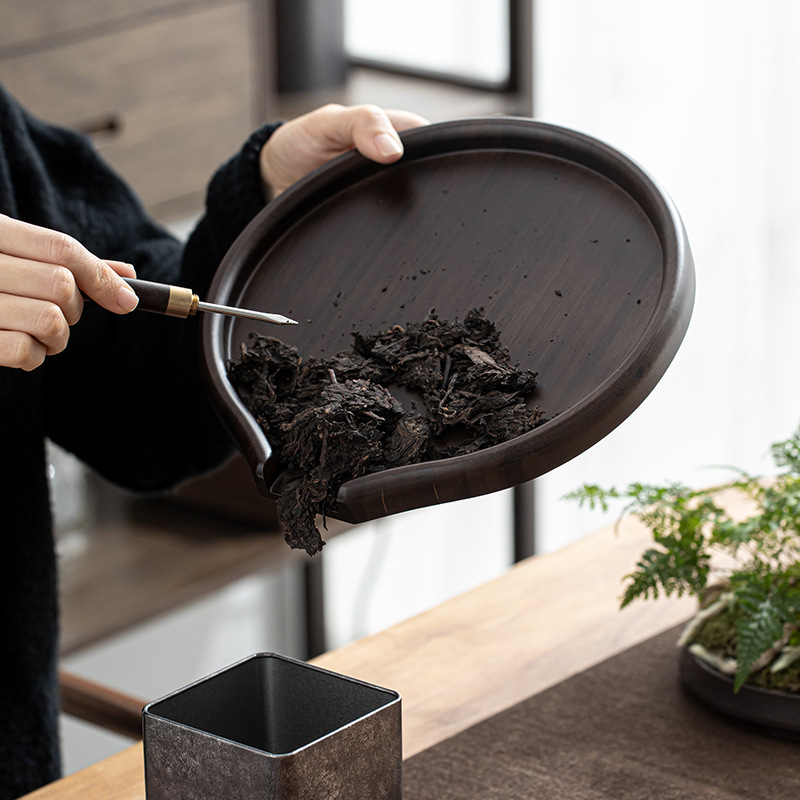 Khay Trà Tách tròn trúc, khay trà trắng, Khay trà Pu'er, phụ kiện trà đạo, khay trà Đánh Giá, Khay trà, dao trà