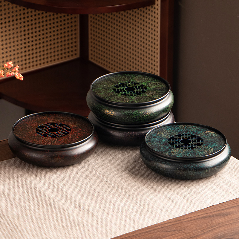 Khay đựng nước khay đựng nước khay đựng trà bằng sắt cũ khay đựng trà khay đựng trà Kung Fu phong cách Nhật Bản gia dụng ấm đựng nước