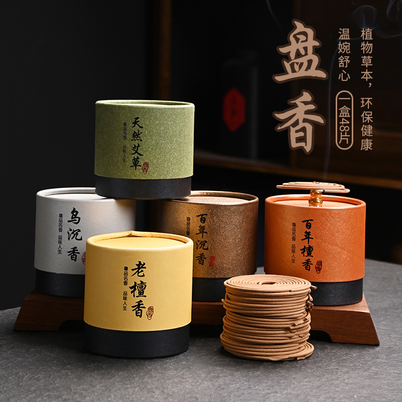 Nhang trầm hương tự nhiên, trầm hương gỗ đàn hương, ngải cứu, dùng trong nhà, cúng Phật, hương thơm thiền sâu lắng, lưu hương lâu dài.