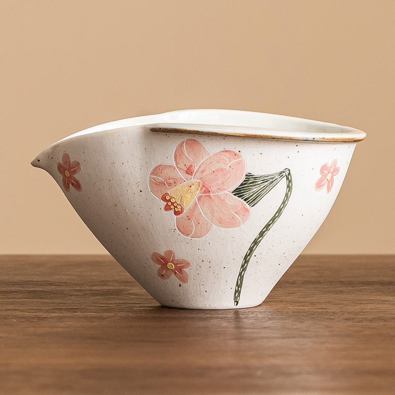 Cốc công bằng gốm sứ, cốc công công bằng hoa chuông, cốc công bằng, cốc trà gia dụng, nhiệt độ chịu nhiệt, cốc đơn