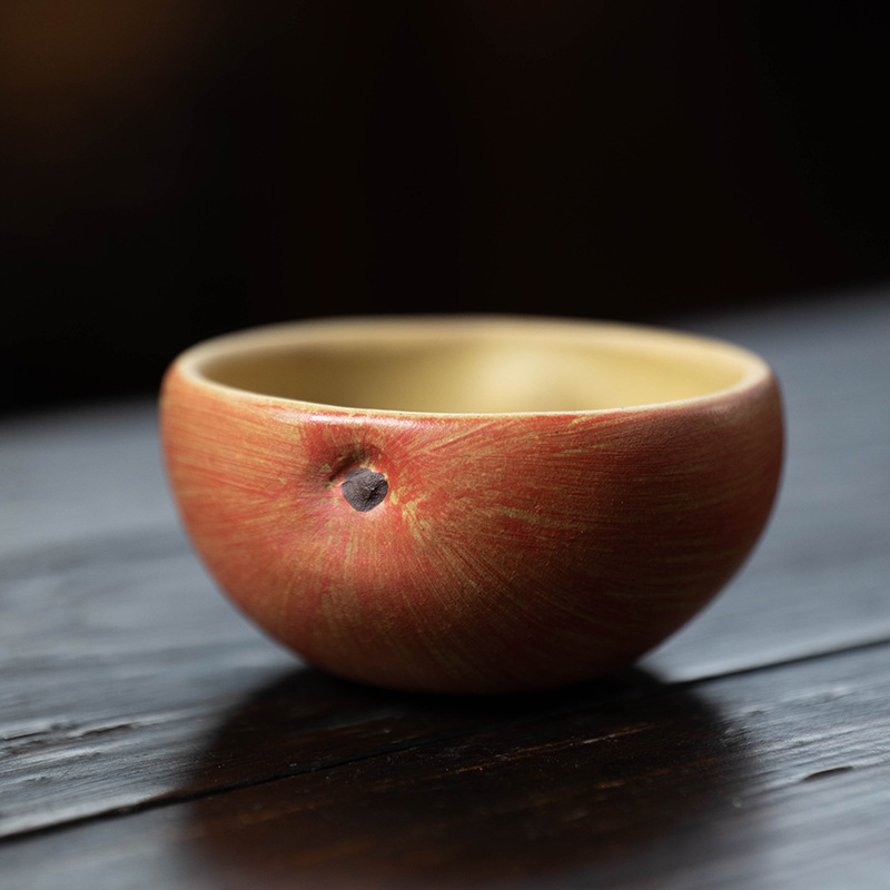 Cốc chủ nhân táo cát tím Nghi Hưng cốc trà hoa táo sinh học Bộ trà Bát trà thủ công mỹ nghệ trái cây bình an