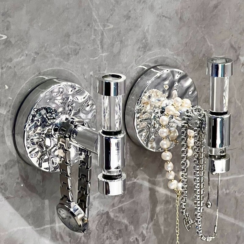 Móc buộc tóc Acrylic Móc Treo Tường Vòng buộc tóc không đục lỗ Giá đỡ kẹp tóc trang sức băng đô dây buộc tóc để đồ móc dán