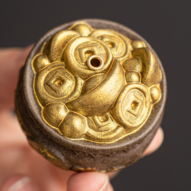 Bát Quái Đồ cắm hương khay hương sáng tạo kiểu Trung Quốc Đồ trang trí bàn trà gia dụng Phụ kiện bộ trà khay hương