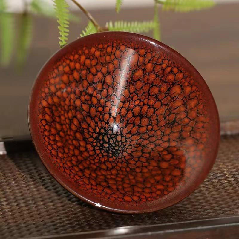 Bộ ấm chén trà Jianyang Jianyao Zhan Yanji Red Magpie Hat Cup Master Cup Hundred Family Cup, hộp quà tặng, men sứ