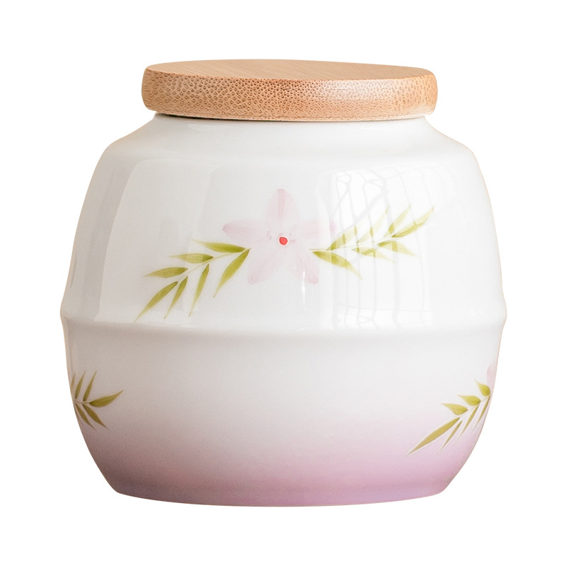 Vẽ tay thay đổi màu tím trà bình gốm sứ gia dụng bình kín trà nhỏ cầm tay phụ kiện bộ trà