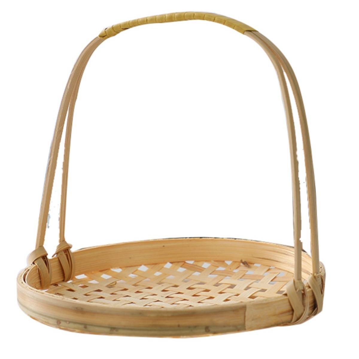 Snack, giỏ khoai tây chiên xanh, giỏ tre, giỏ ăn vặt kiểu Trung Quốc, khay đan bằng tre, đĩa chiên, giỏ trang trí trung thu, bán buôn