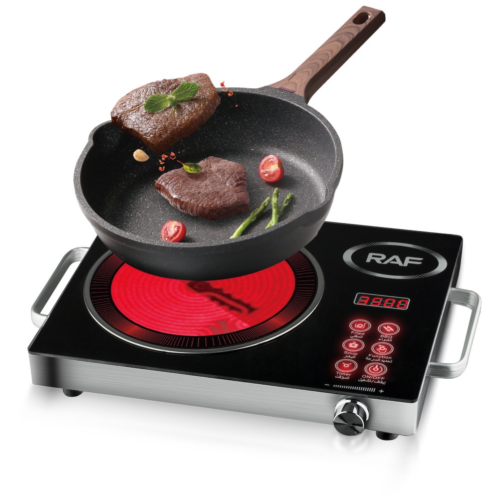 Bếp điện gốm sứ tiêu chuẩn Châu Âu Bếp điện Bếp điện từ sóng ánh sáng Nồi Lẩu xào công suất cao đa chức năng gia dụng bếp điện để bàn