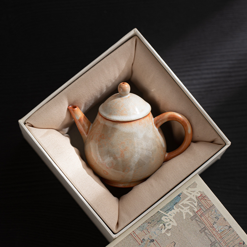 Ấm trà Shiye cổ điển ấm trà gốm sứ gia dụng ấm trà lọc lỗ bóng nhỏ ấm trà cầm tay bộ trà Kung Fu