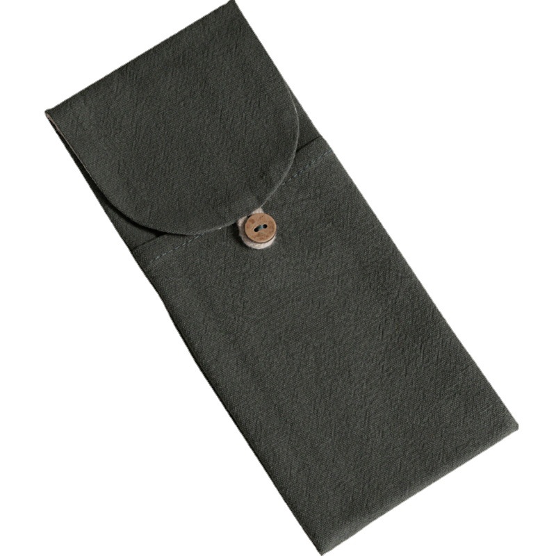 Bộ ba muỗng trà cacbon hóa có túi đựng, dụng cụ pha trà di động dành cho sáu quý ông, dụng cụ hái trà, phụ kiện đựng lá trà, nghệ thuật pha trà.