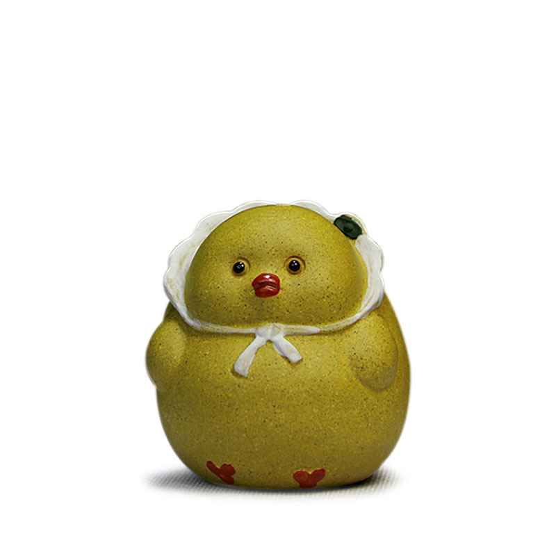 Bán buôn phát hành Yixing Zisha trà thú cưng trà đồ trang trí điêu khắc Quà Tặng mười hai cung hoàng đạo dễ thương gà Thủ Công dễ thương