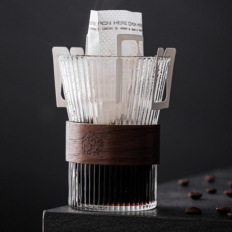 Cốc cà phê kiểu móc tai sang trọng cốc thủy tinh trong suốt chuyên dụng cốc nước gia dụng cốc trà cốc sữa giá trị cao cho trẻ em nam