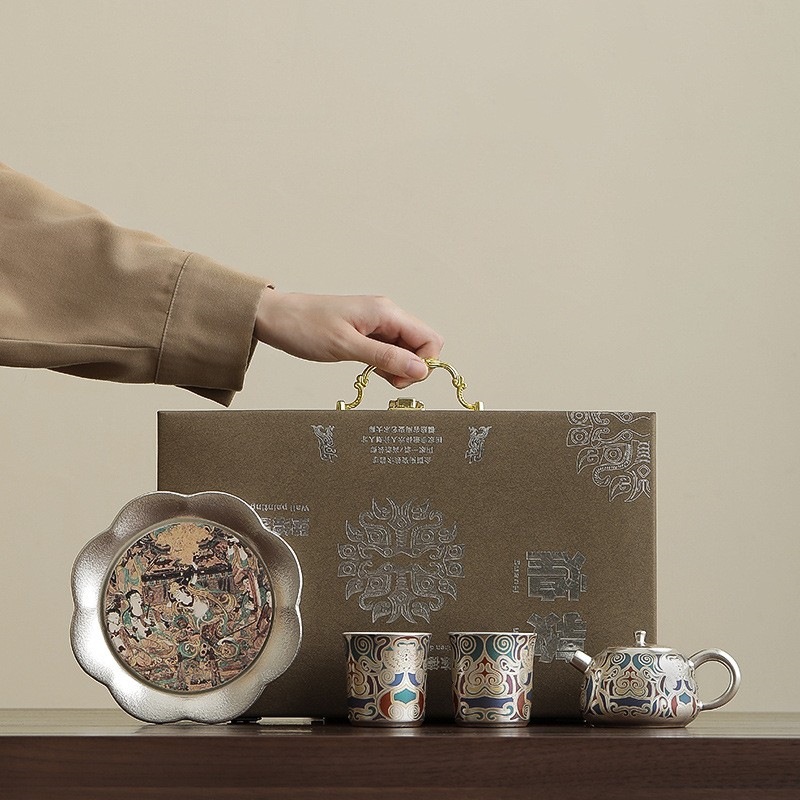 Bộ ấm trà sang trọng cao cấp, quà tặng người lớn tuổi, quà tặng công ty giáo viên và cha, quà tặng doanh nghiệp, quà tặng lưu niệm người nước ngoài