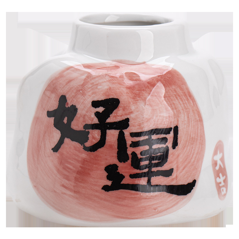 Phong cách viết tay gốm sứ thủy canh bình hoa nhỏ văn phòng gia dụng để bàn cây xanh thủy canh chậu hoa cắm hoa