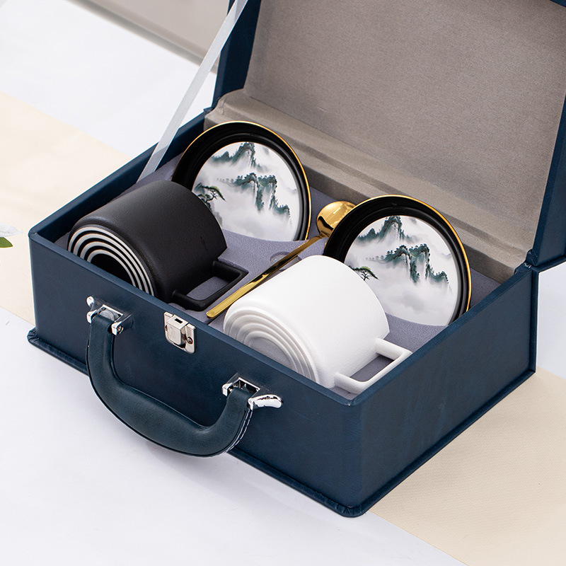 Quà tặng công ty, cốc và đĩa cà phê gốm sứ, bộ quà tặng doanh nghiệp, hoạt động khai trương, đồng hành thiết thực, quà tặng năm mới