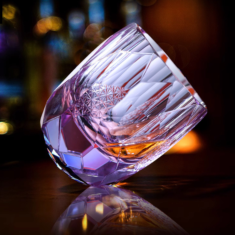 Ly rượu Star Mang có giá trị cao gia dụng, ly rượu Whisky, ly bia cắt nhỏ Edo thủy tinh pha lê K9 làm bằng tay