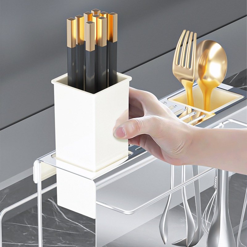 Giá để dao, giá để đồ, mặt bàn bếp đa chức năng, giá để dao, thớt, ống đũa, Giá để đồ, giá để đồ tích hợp dao