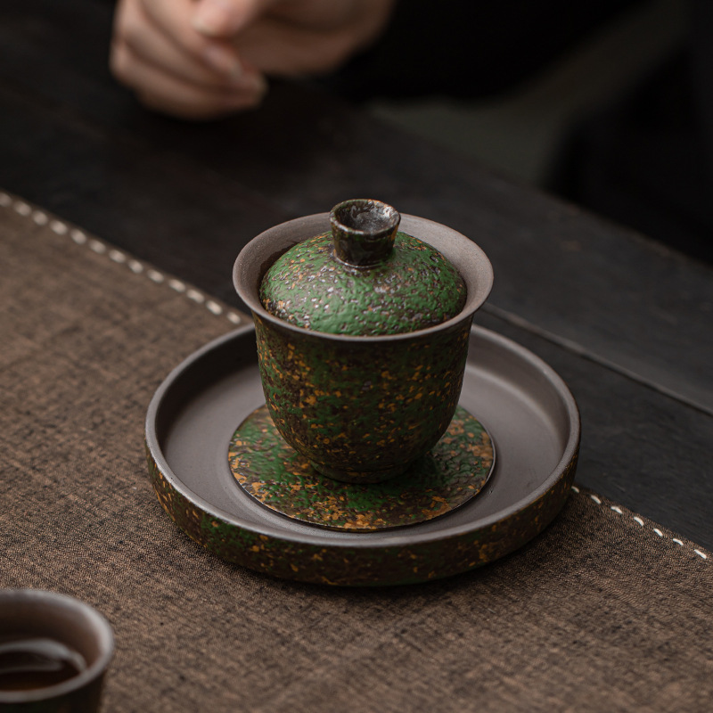 Xianzong Green Circle Full Pot ChengLaoyan bùn biến đổi khay đựng trà khay đựng đồ ăn nhẹ khay đựng nước khay đựng bình đựng nước khay đựng bàn ủ khô