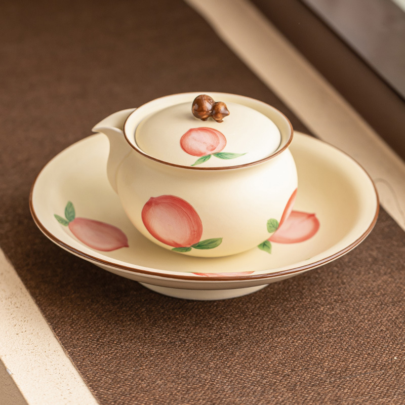 Cốc pha trà cốc trà cao cấp đơn ấm trà gia dụng có nắp bộ trà Kung Fu