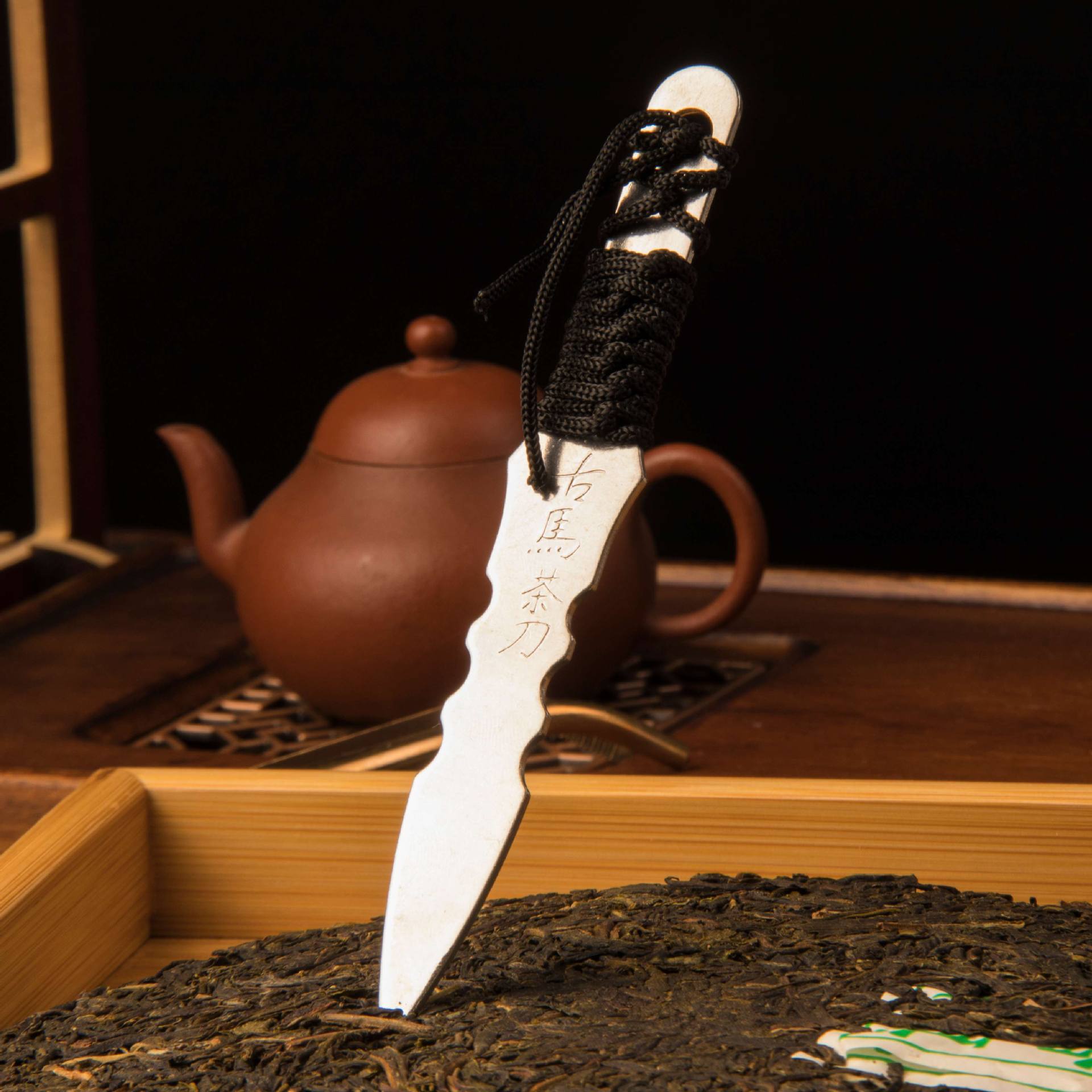 Dao trà Pu'er, nón trà, Kim Trà, dao Bánh trà inox, Trà đen, Bộ trà Kung Fu, phụ kiện sáu quý ông, con đường ngựa trà cổ