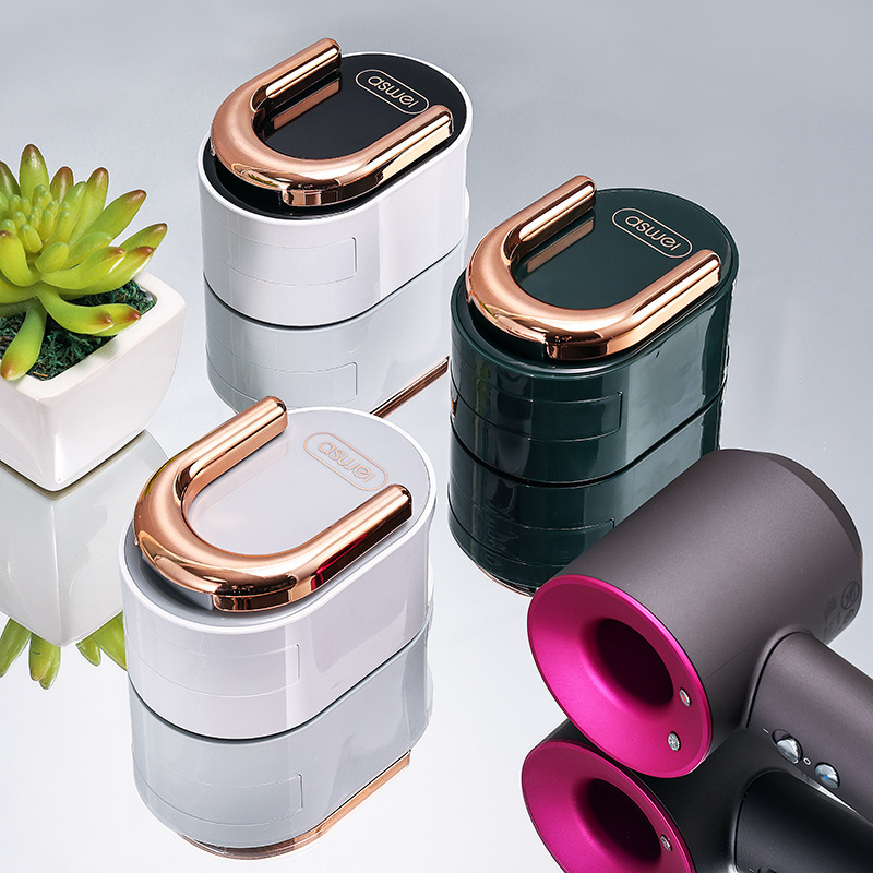 Giá để máy sấy tóc, giá treo máy sấy tóc treo tường trong nhà tắm, Giá để máy sấy tóc không đục lỗ trong nhà vệ sinh