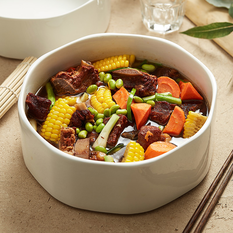 Bát gốm bát giác Bát canh siêu lớn bát canh cá bắp cải muối lớn bát Cá luộc chuyên dụng gia dụng Maoxuewang đĩa Sashimi