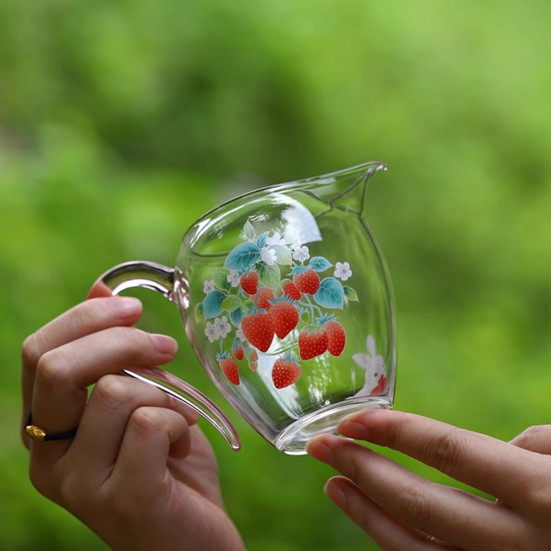 Cốc thủy tinh cao cấp mẫu mới cốc đồng nhất chịu nhiệt dày dụng cụ chia trà gia dụng pha trà biển Phụ Kiện Bộ trà Kungfu