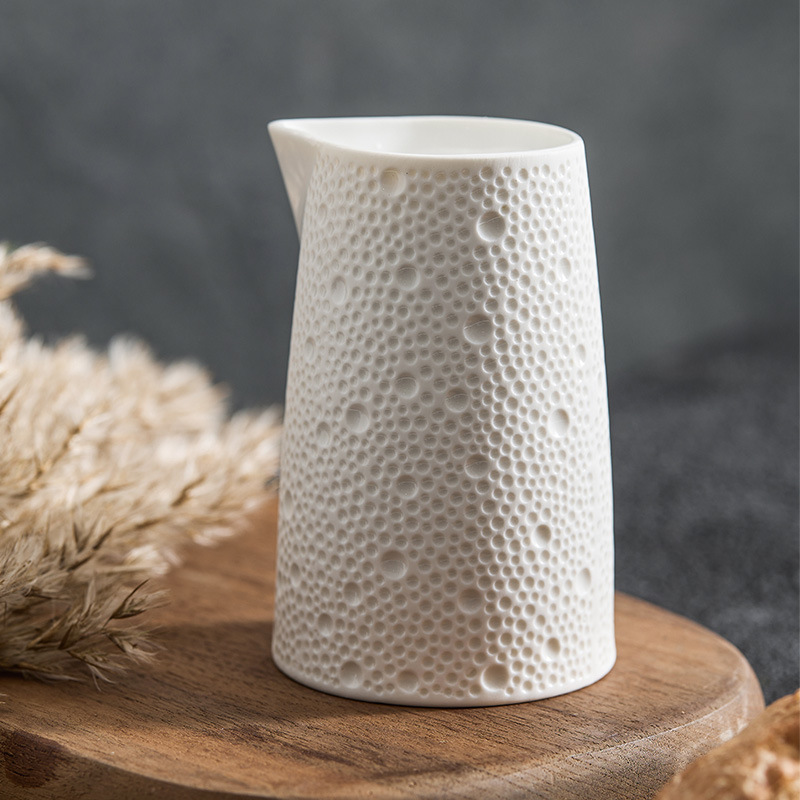 Cốc sữa pha cà phê gốm chấm hạt sữa chua bình sữa cốc chiết xuất sáng tạo gia dụng cốc gia vị bình đựng cà phê bình sữa cao cấp