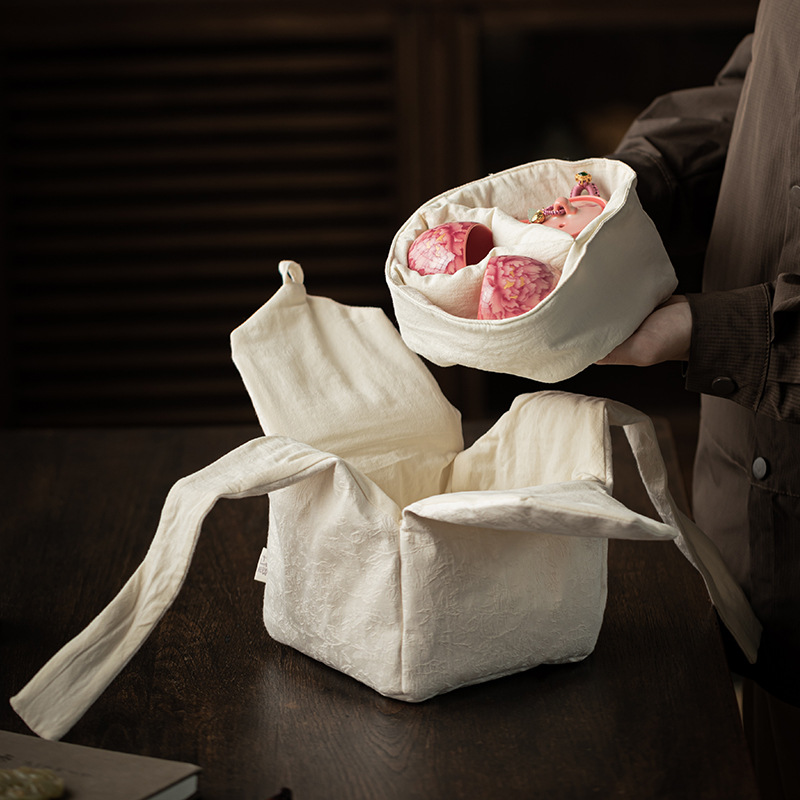 Túi đựng trà túi trà dành cho bộ trà cắm trại ngoài trời, túi đựng chống va chạm thủ công di động để sử dụng tại nhà.