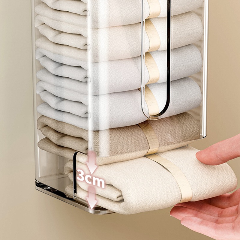 Cốc hút, Hộp đựng đồ lót có nắp, hộp đựng đồ lót treo tường, giỏ đựng tất kiểu ngăn kéo dung tích lớn