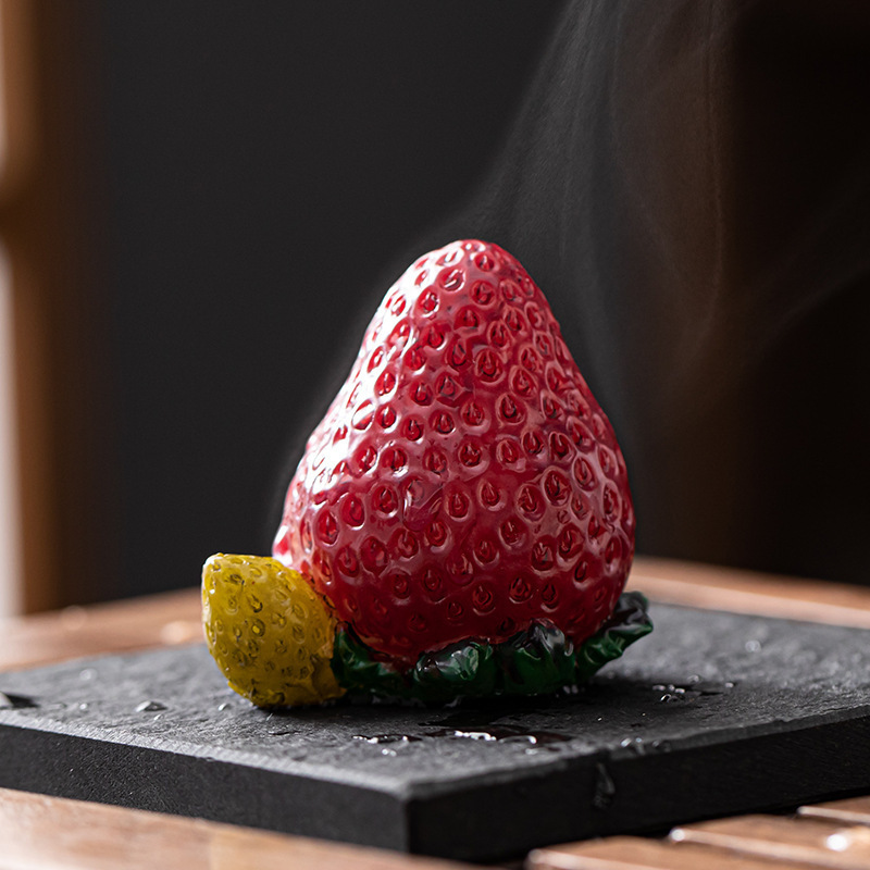 Đồ trang trí thú cưng trà vải thiều đổi màu có thể nâng cao dễ thương sáng tạo cá tính trà trái cây vui chơi phụ kiện bán buôn