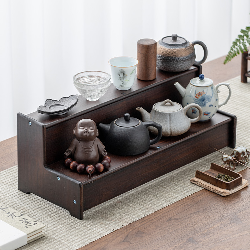 Máy tính để bàn tách trà Giá Đựng ấm trà Bộ trà nhỏ Duobaoge Giá trưng bày bàn trà đồ trang trí đồ dùng trà giá đựng đồ Bogu