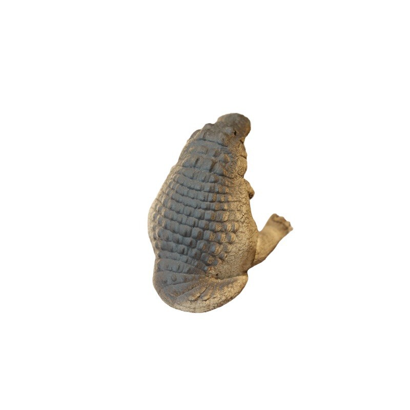 Bán buôn vật nuôi trà cát tím Nghi Hưng đồ trang trí thủ công cá sấu bé có thể nuôi trà may mắn chơi bàn trà trang trí bàn trà