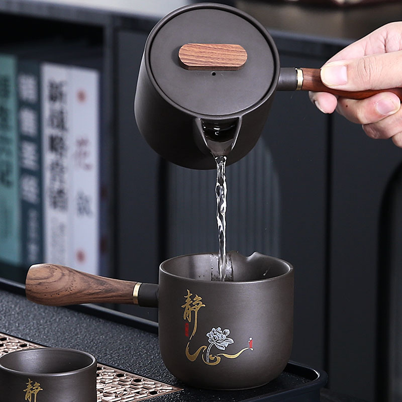 Bộ ấm trà Kung Fu Tử Sa 2025 ấm trà gốm sứ pha trà văn phòng phòng phòng khách gia dụng hộp quà cao cấp